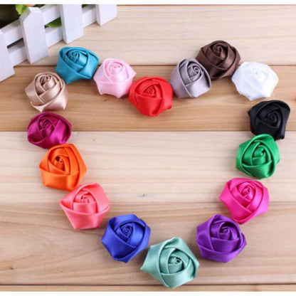 Wholesale 100 Satin Rose Brooch Flowers 2"-U PICK