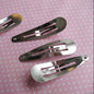 1000 Steel 30mm Snap Hair Clips-Silver