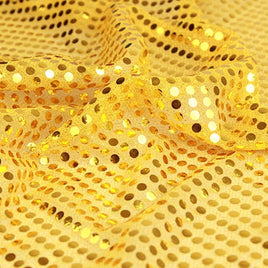 Dot Sequins On Metallic Mesh Fabric