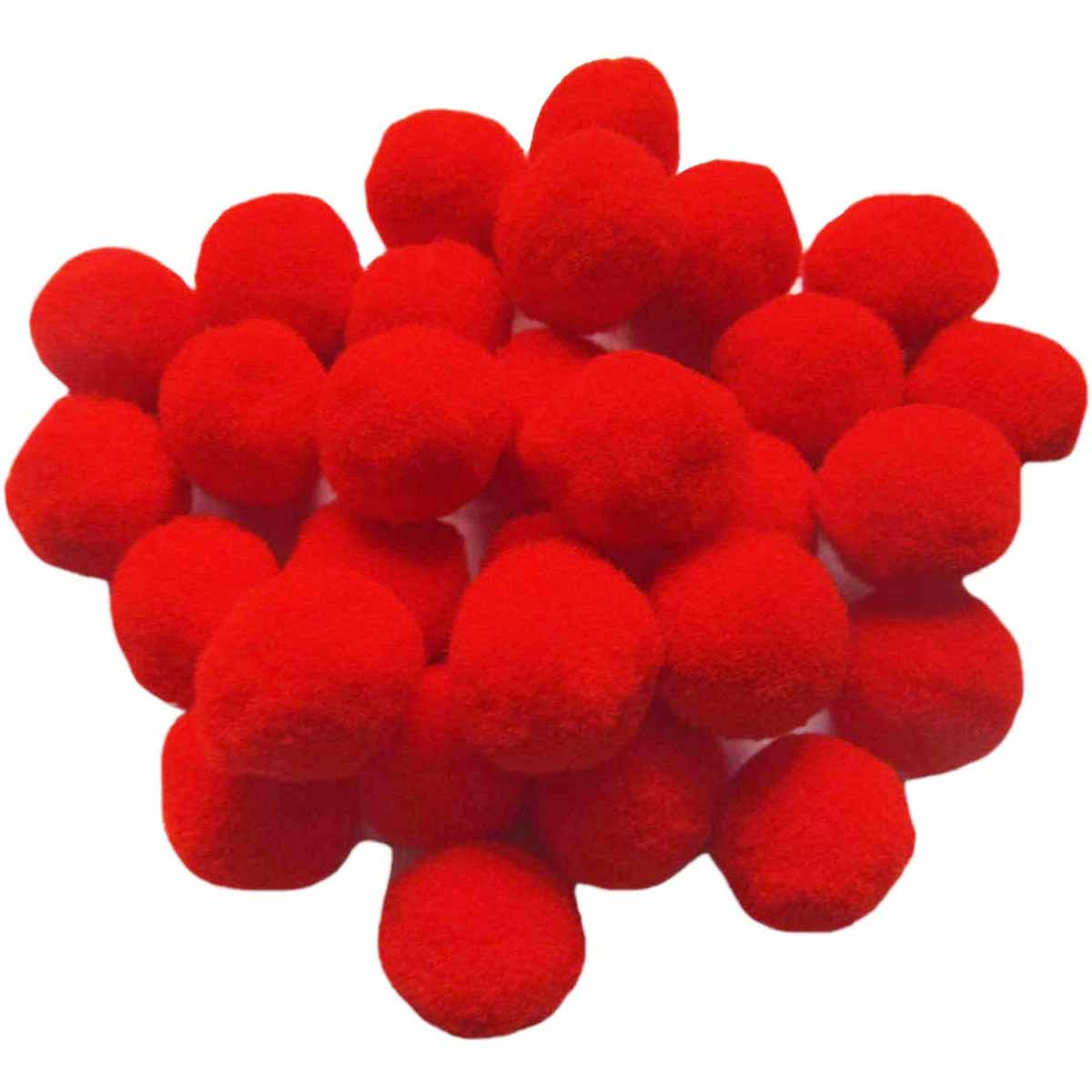 100pcs 1 inch Craft Pom Poms Balls - U Pick