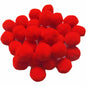 100pcs 1 inch Craft Pom Poms Balls - U Pick