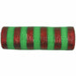 10 inch x 30 feet(10 Yards) Metallic Deco Poly Mesh Ribbon Red/Lime