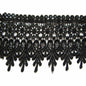 5 Yards Lace Edge Trim 3.5" wide U-PICK - 3.5"Black