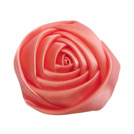 20pcs Satin Rose 2.5" - Coral