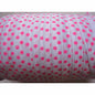 20 Yards 5/8" FOE Elastics with Polka Dots/Zebra - White/Hot Pink Dots