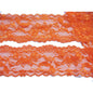 One Roll 50y Elastic Lace Trim 2.25" - Orange
