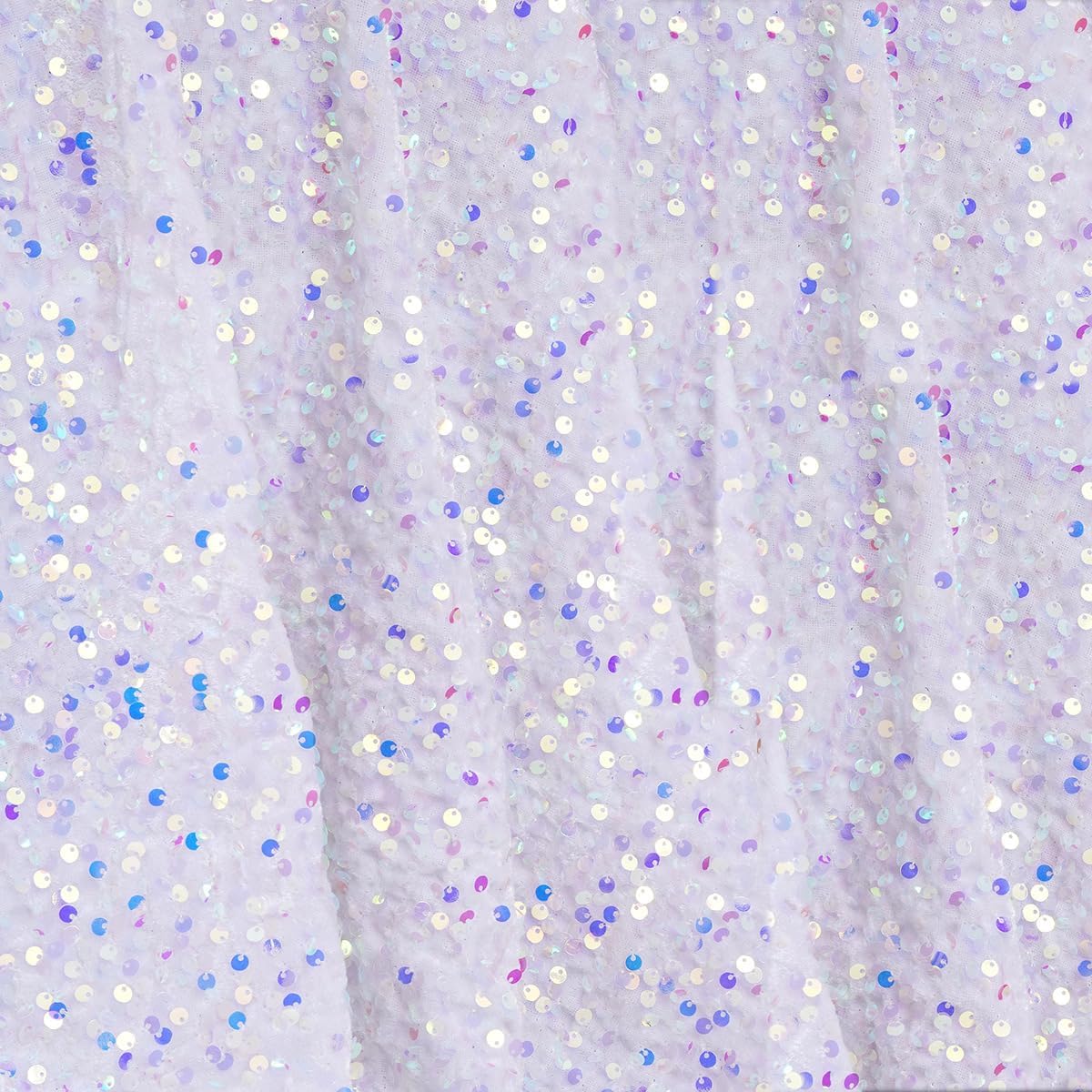YYCRAFT Velvet Sequins Stretch Fabric