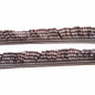 15 Yards Gingham Ruffle Elastic Ribbon Trim,3/4" Wide - Brown