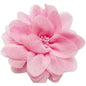 5pcs Large 4" Chiffon Beads 4D Flower - Pink