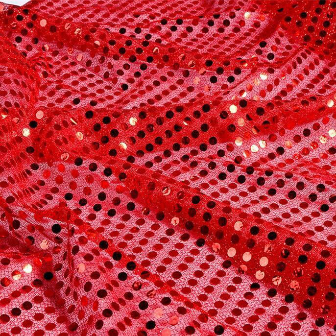 Faux Sequin (3mm) Knit Fabric Sequin Fabric by The Yard-U Pick