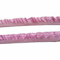 15 Yards Gingham Ruffle Elastic Ribbon Trim,3/4" Wide - Glitter Pink