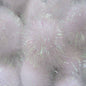 30 Glitter Tinsel Pom Poms（Inner Pom: 1.5" )- U Pick