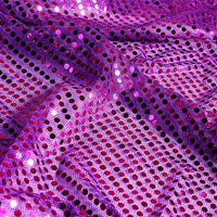 Faux Sequin (3mm) Knit Fabric Sequin Fabric by The Yard-U Pick