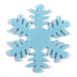 20pcs 3.5" Felt Snowflake(3mm thick) - Blue
