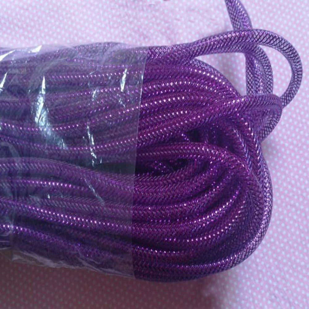 25 Yards Xmas Mesh Tube for Craft Deco 8mm 3/8-Inch