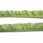 15 Yards Gingham Ruffle Elastic Ribbon Trim,3/4" Wide - Lime