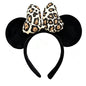 Handmade Mouse Ears Headband Polka Dots Bow-Leopard