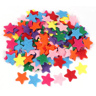 400pcs Felt Star Fabric Embellishments ,1 Inch Mix Color