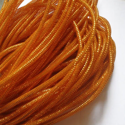 25 Yards Xmas Mesh Tube for Craft Deco 8mm 3/8-Inch