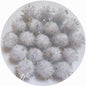 100pcs Glitter Tinsel Pom Balls 1" (25mm) - U Pick