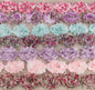 10 Yards Shabby Rose Trim 2.5" Floral Print-10 Colors