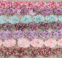 10 Yards Shabby Rose Trim 2.5" Floral Print-10 Colors