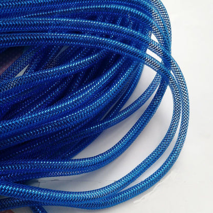 25 Yards Xmas Mesh Tube for Craft Deco 8mm 3/8-Inch
