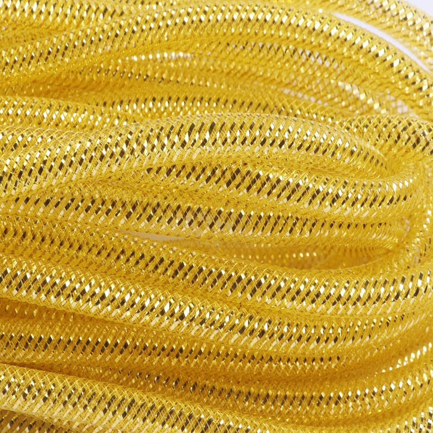 25 Yards Xmas Mesh Tube for Craft Deco 8mm 3/8-Inch