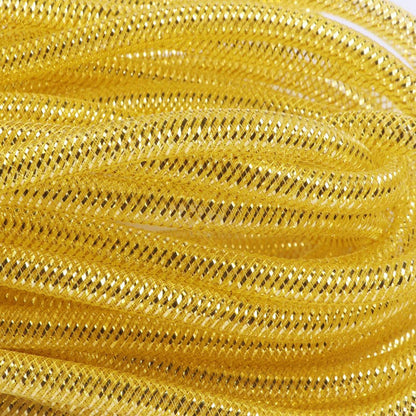 25 Yards Xmas Mesh Tube for Craft Deco 8mm 3/8-Inch