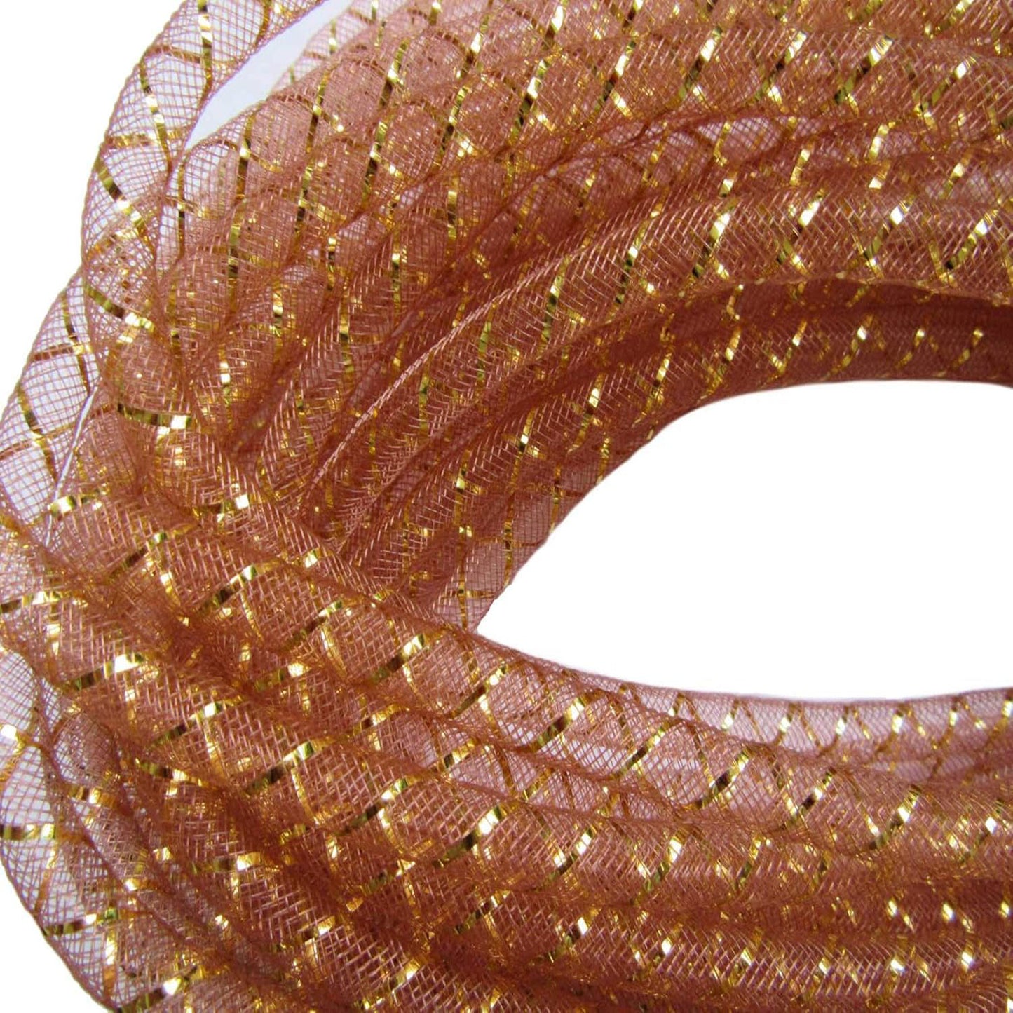 25 Yards Xmas Mesh Tube for Craft Deco 8mm 3/8-Inch