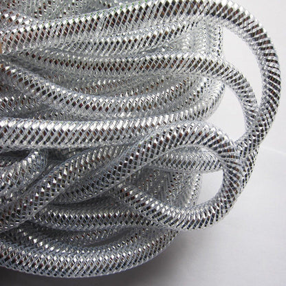 25 Yards Xmas Mesh Tube for Craft Deco 8mm 3/8-Inch