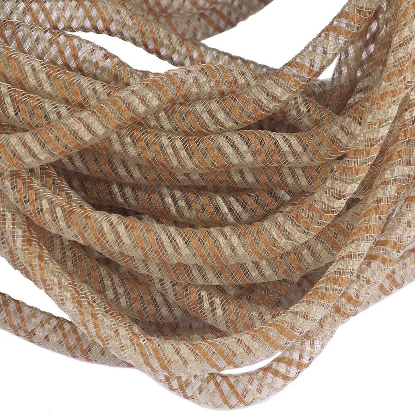 25 Yards Xmas Mesh Tube for Craft Deco 8mm 3/8-Inch