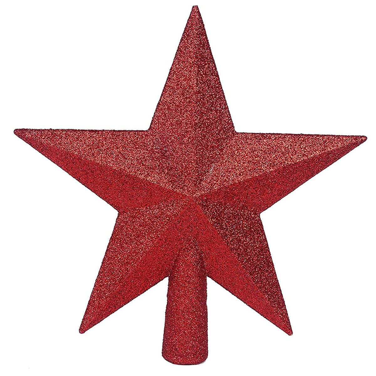 1 Pack Glitter Star Tree Topper 10"-U Pick (20 colors)
