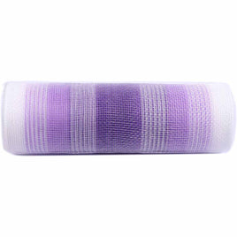 10 inch x 30 feet(10 Yards) Metallic Deco Poly Mesh Ribbon Multicolor Lavender