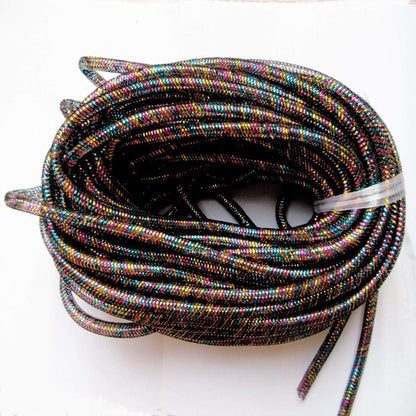 25 Yards Xmas Mesh Tube for Craft Deco 8mm 3/8-Inch