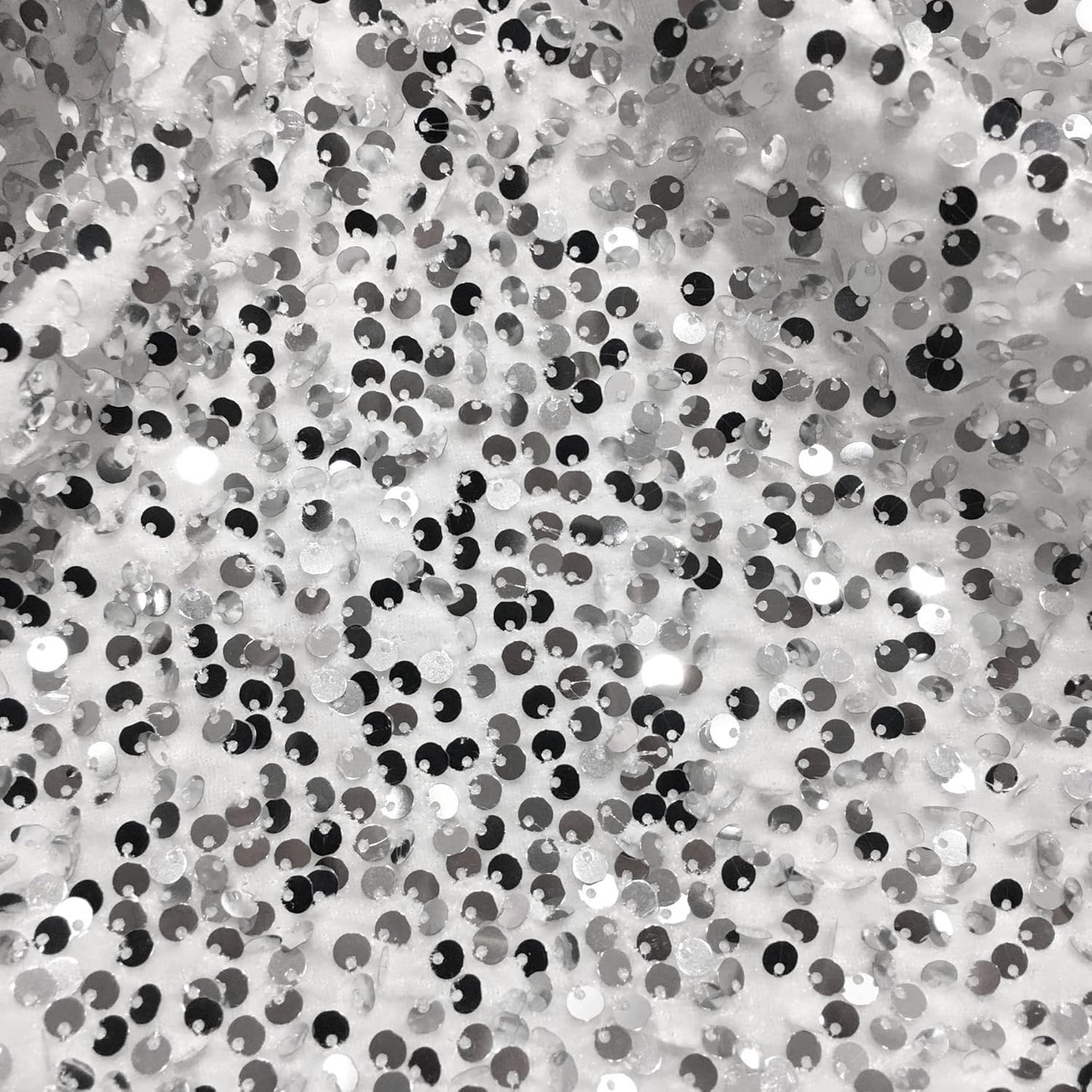 YYCRAFT Velvet Sequins Stretch Fabric