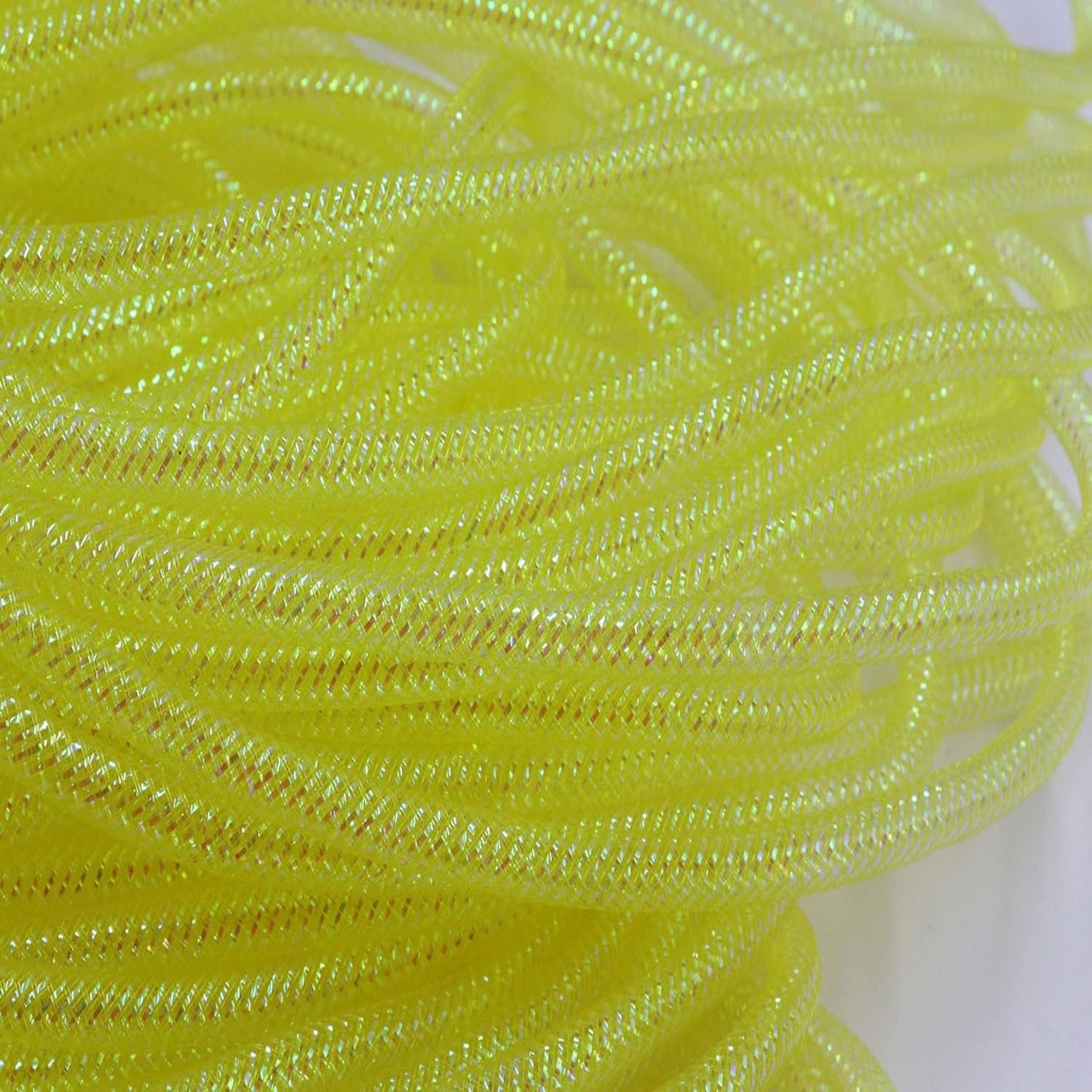 25 Yards Xmas Mesh Tube for Craft Deco 8mm 3/8-Inch