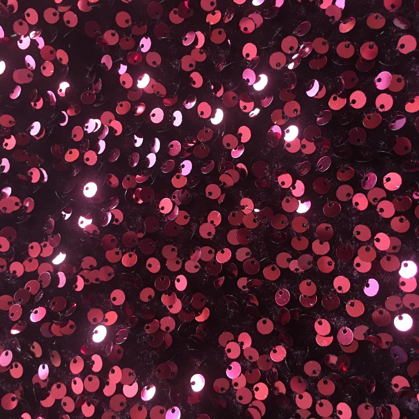 YYCRAFT Velvet Sequins Stretch Fabric