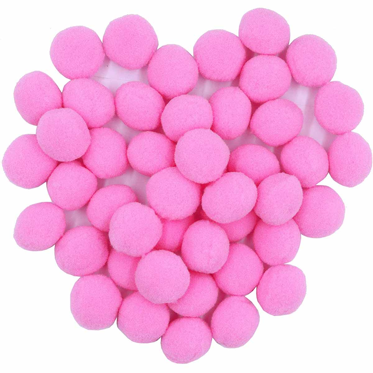100pcs 1 inch Craft Pom Poms Balls - U Pick