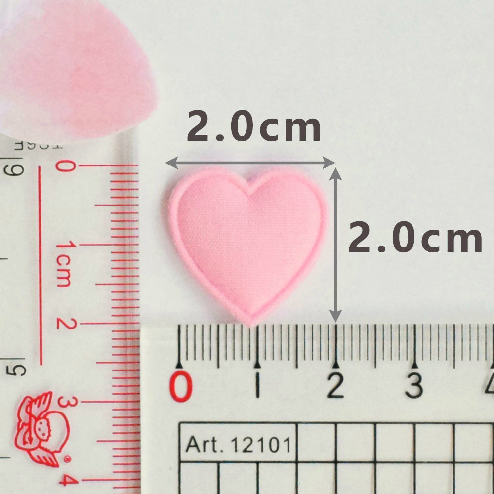 Wholesale 500pcs Padded Cotton Heart 3/4" Embellishment - U PICK