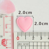 Wholesale 500pcs Padded Cotton Heart 3/4" Embellishment - U PICK