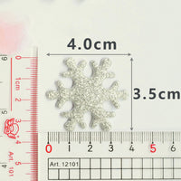 Wholesale 500pcs Padded Glitter Snowflake 1.5" Embellishment - U PICK