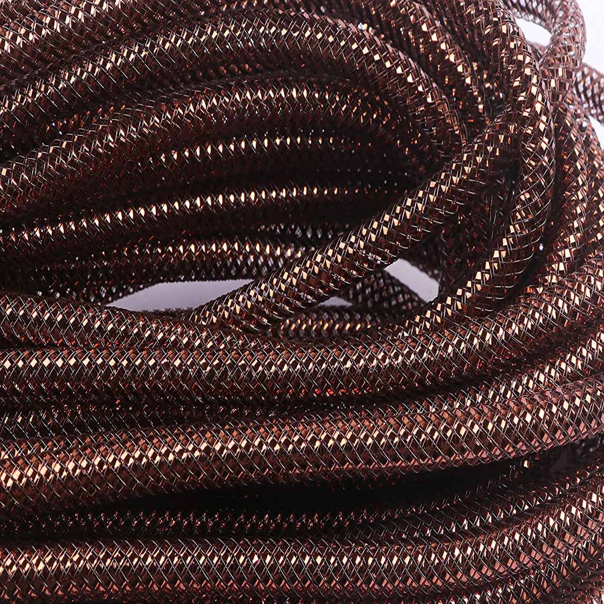 25 Yards Metallic Mesh Tube 8mm For Wreaths