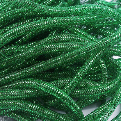 25 Yards Metallic Mesh Tube 8mm For Wreaths