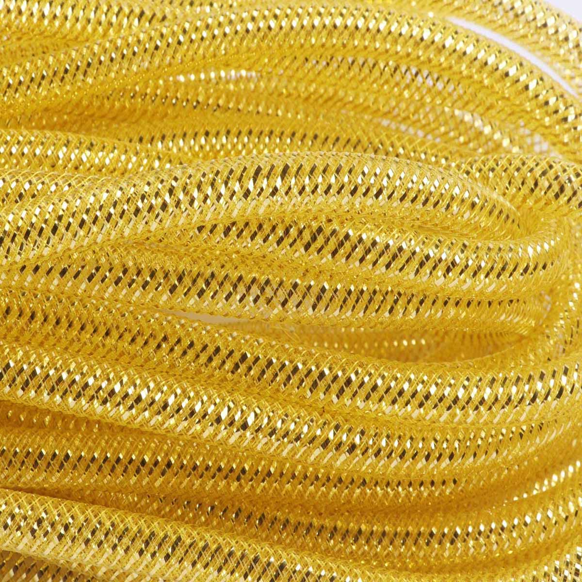 25 Yards Metallic Mesh Tube 8mm For Wreaths