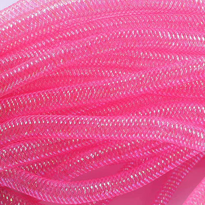 25 Yards Metallic Mesh Tube 8mm For Wreaths