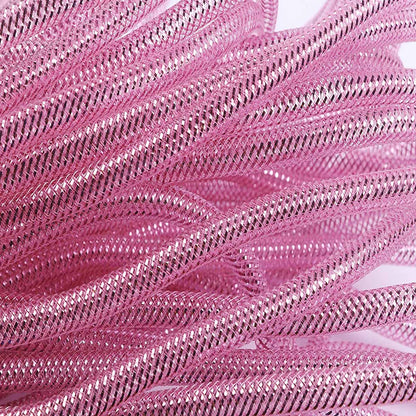 25 Yards Metallic Mesh Tube 8mm For Wreaths
