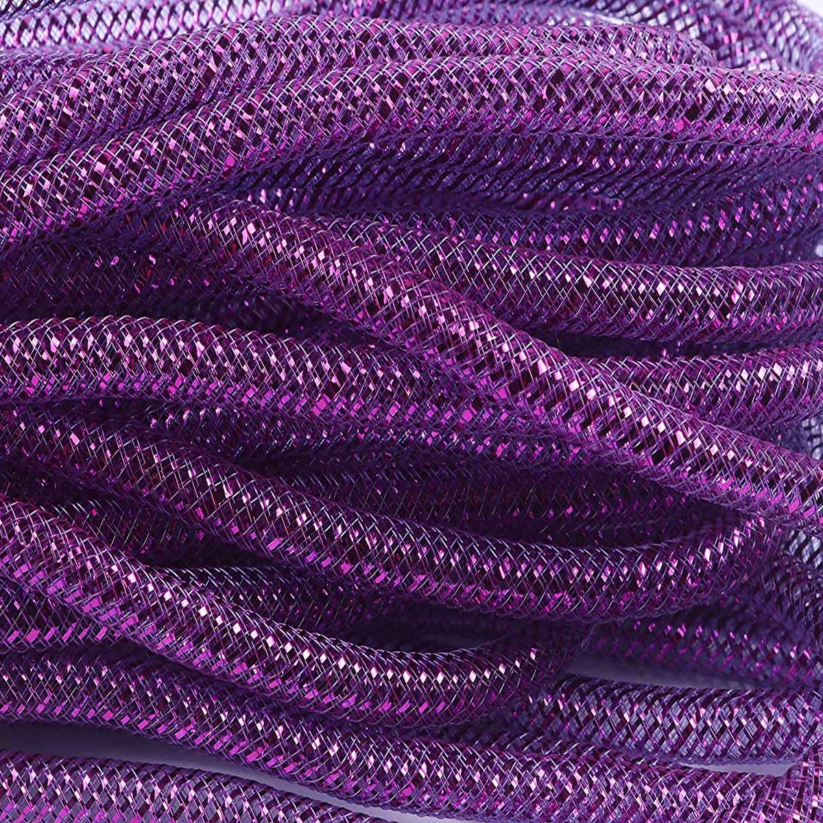 25 Yards Metallic Mesh Tube 8mm For Wreaths