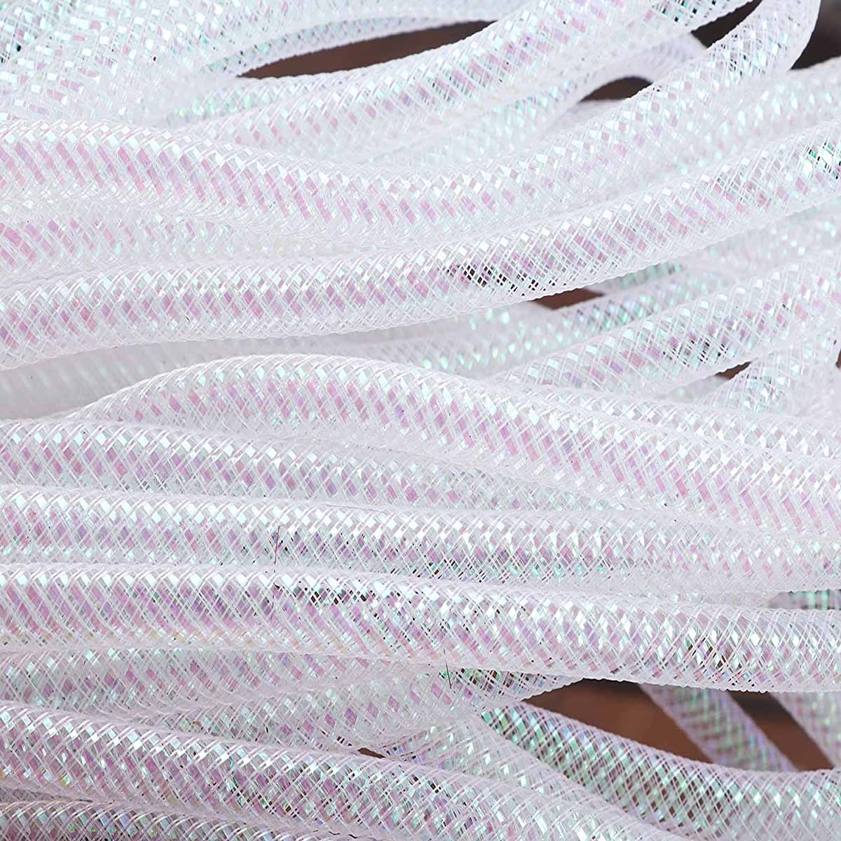 25 Yards Metallic Mesh Tube 8mm For Wreaths