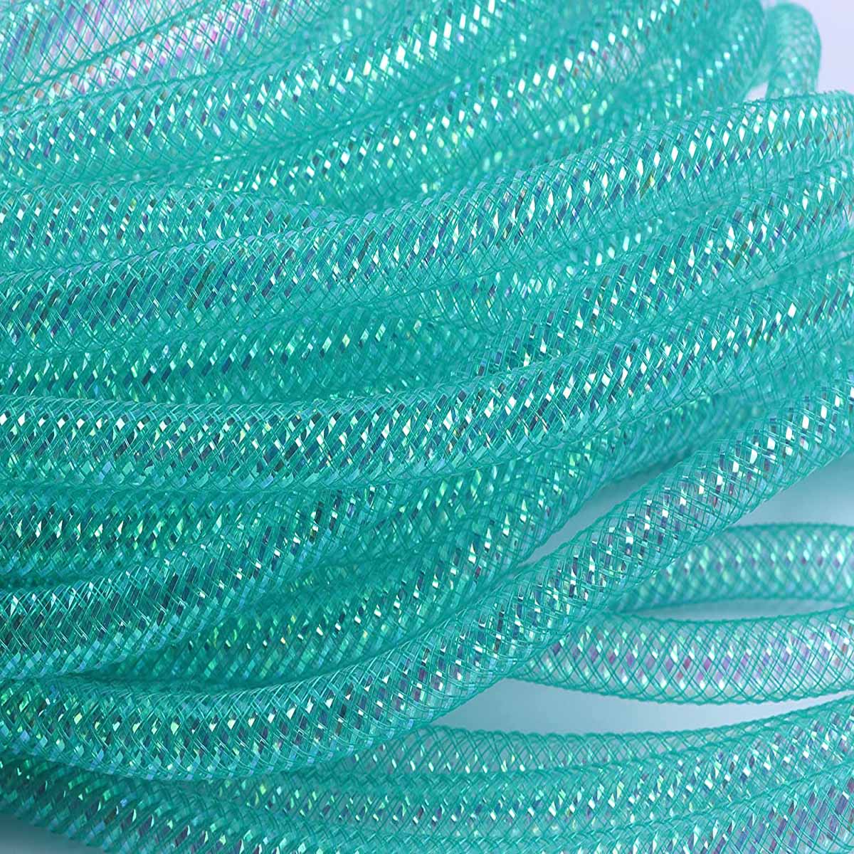 25 Yards Metallic Mesh Tube 8mm For Wreaths